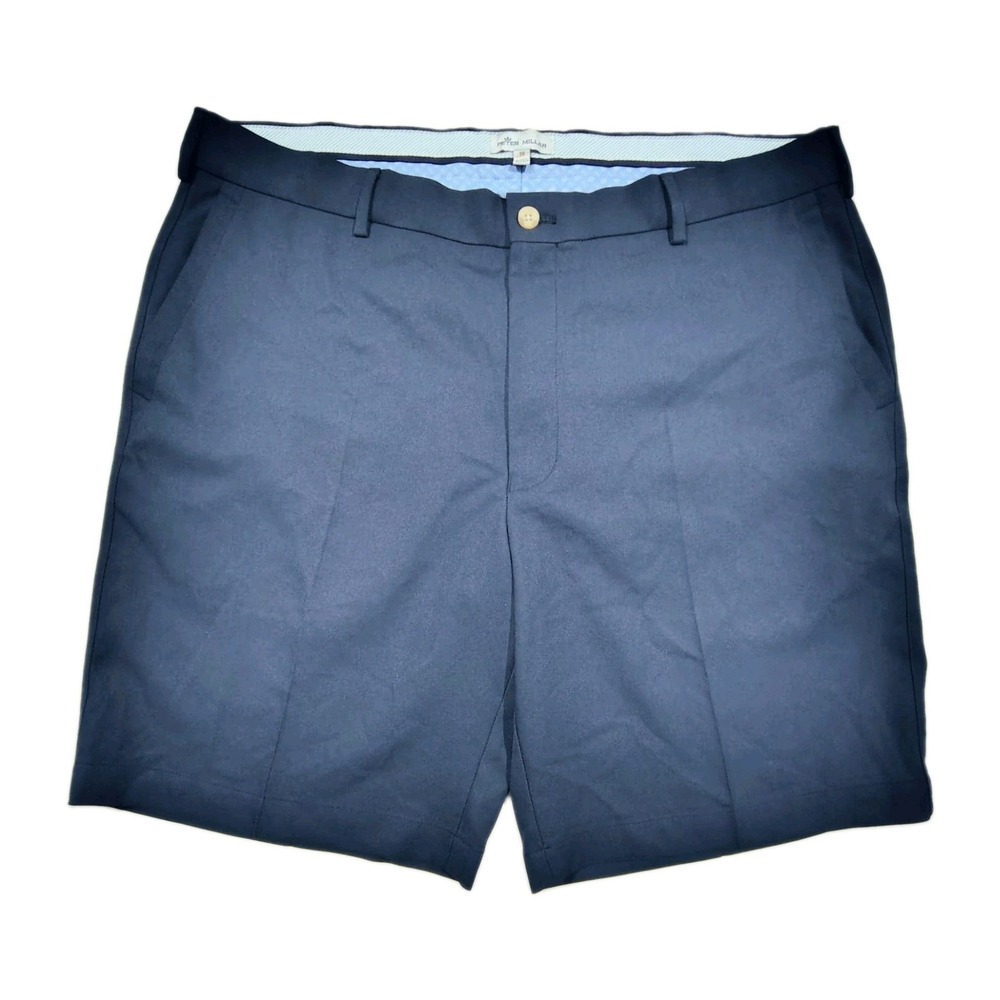 Peter Millar Men's Shorts Navy Salem Wicking Performance Golf  Size 38